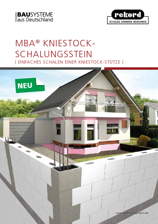 MBA® Kniestock-Schalungsstein