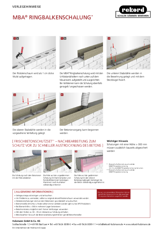 MBA® Ringbalkenschalung