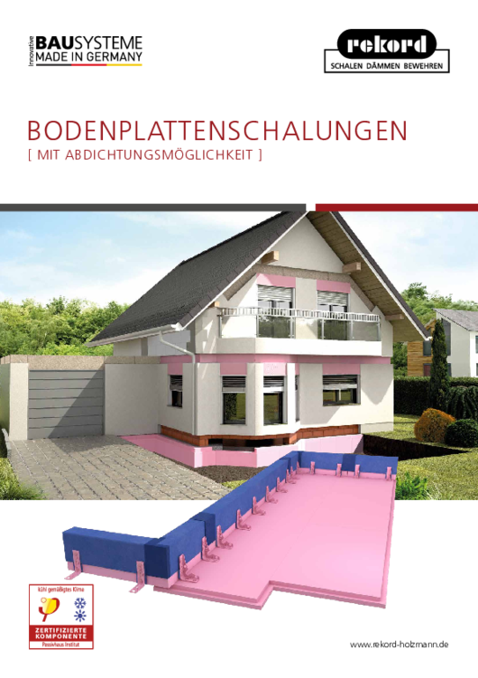 Bodenplattenschalung