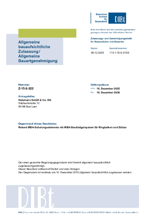 MBA® Zulassung R90 MBA® Zulassung R90