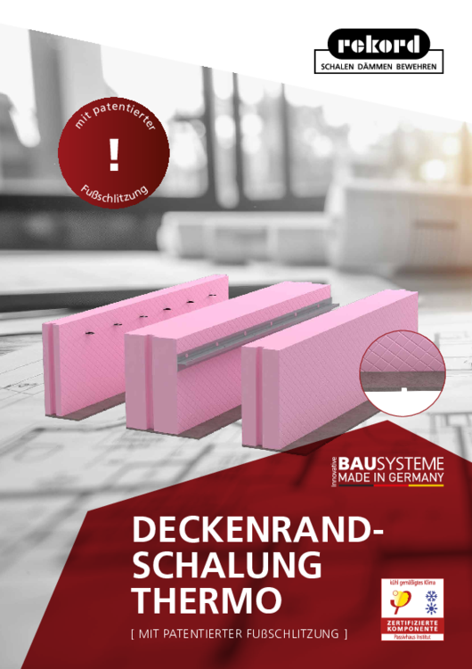 DECKENRANDSCHALUNG MIT SCHLITZUNG BROSCHÜRE